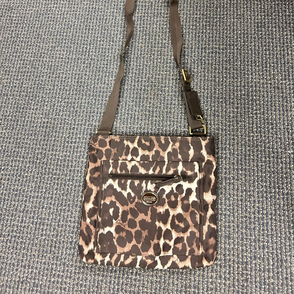 Coach crossbody animal print